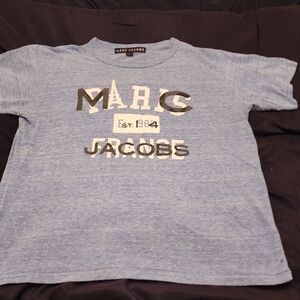 VINTAGE! Marc Jacobs Light Blue Graphic Tee